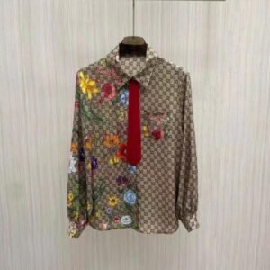 GG Brown Printed Top