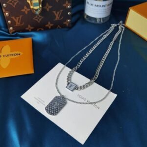LV Monogram Locket Necklace