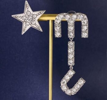 Miu Miu Pendant Earrings With Crystals