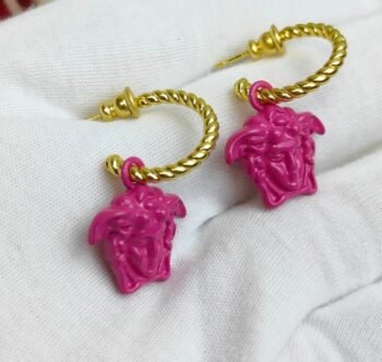 Versace La Medusa Greca Hoop Earrings